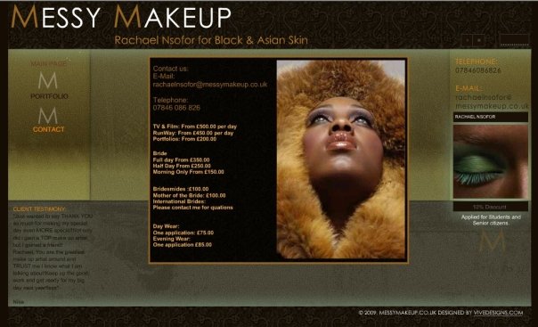 makeup artist website