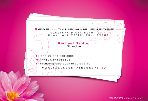 pink Business Card
