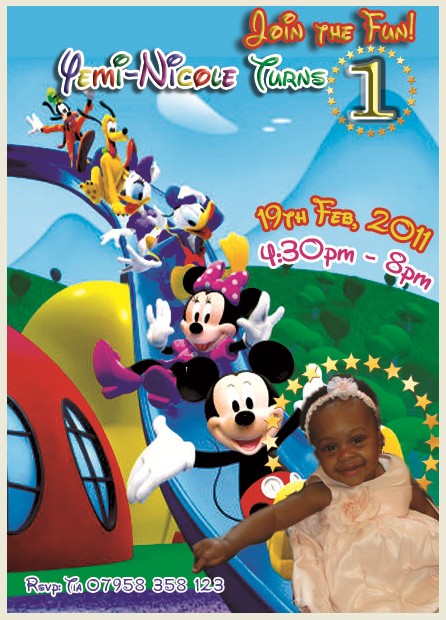 Mickey Mouse party invite