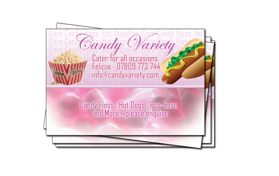candy business card