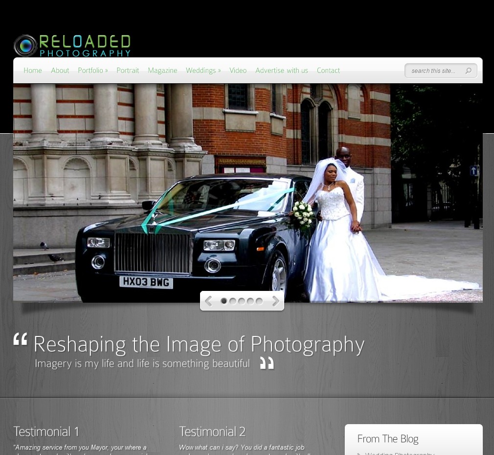 Photographer website