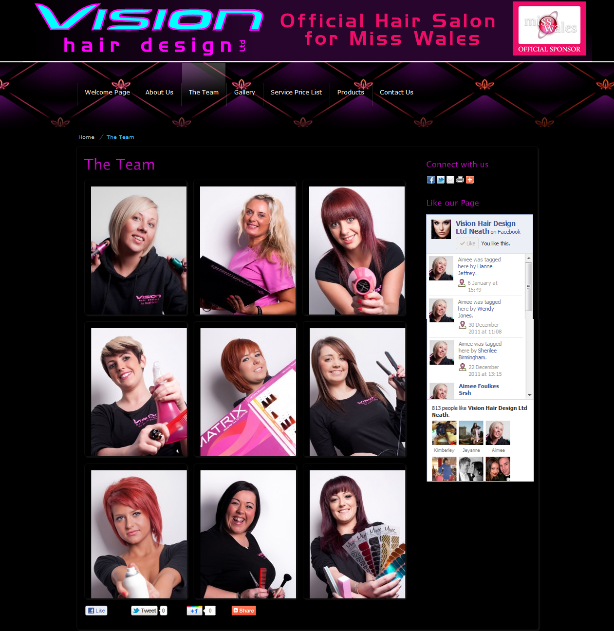 Vision Hair Dressers Website Design Vive Designs