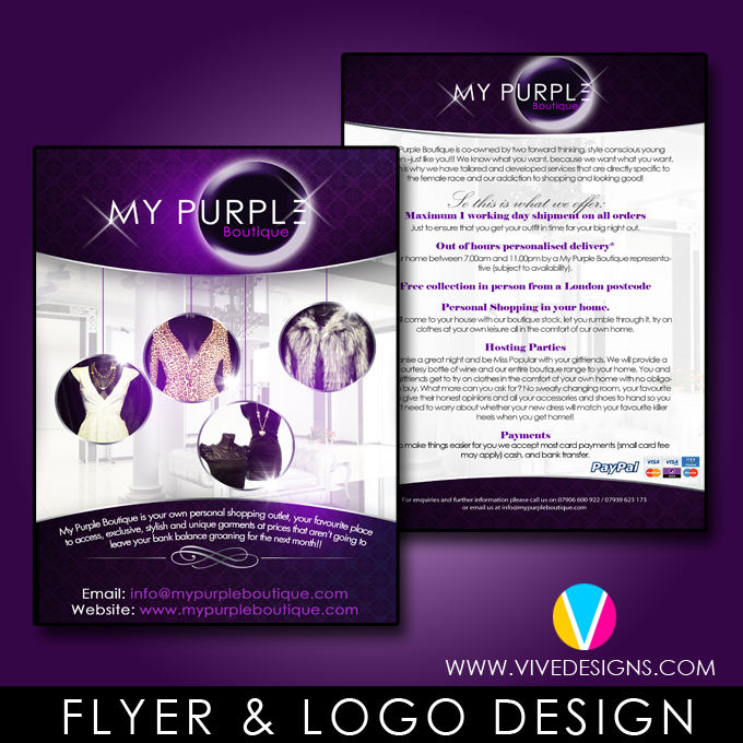 boutique flyer design