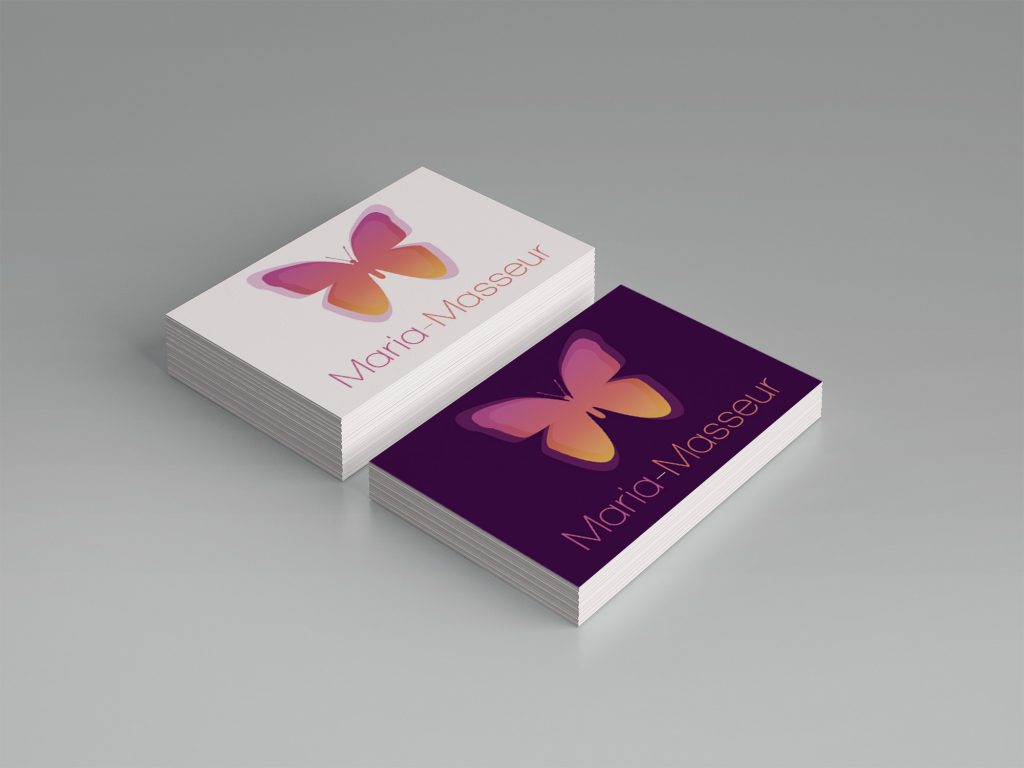 butterfly business card design