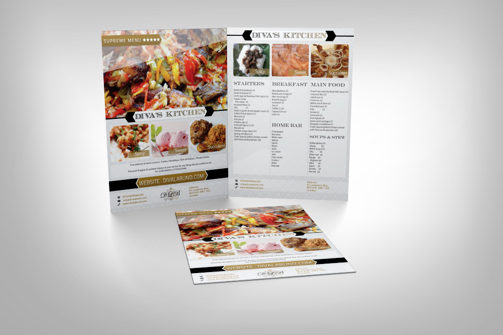 menu design