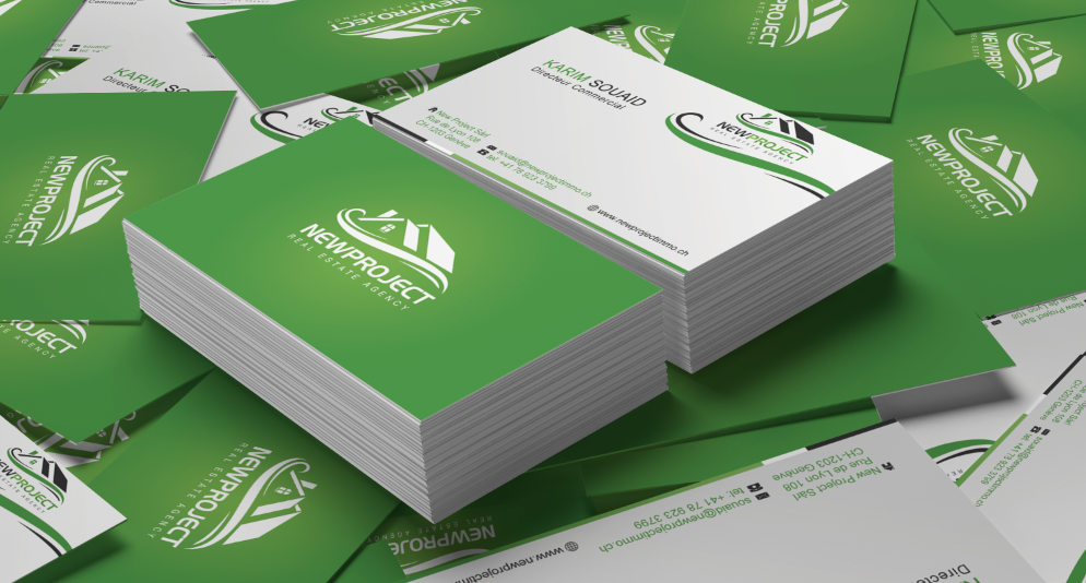 Business Card Design Property Company