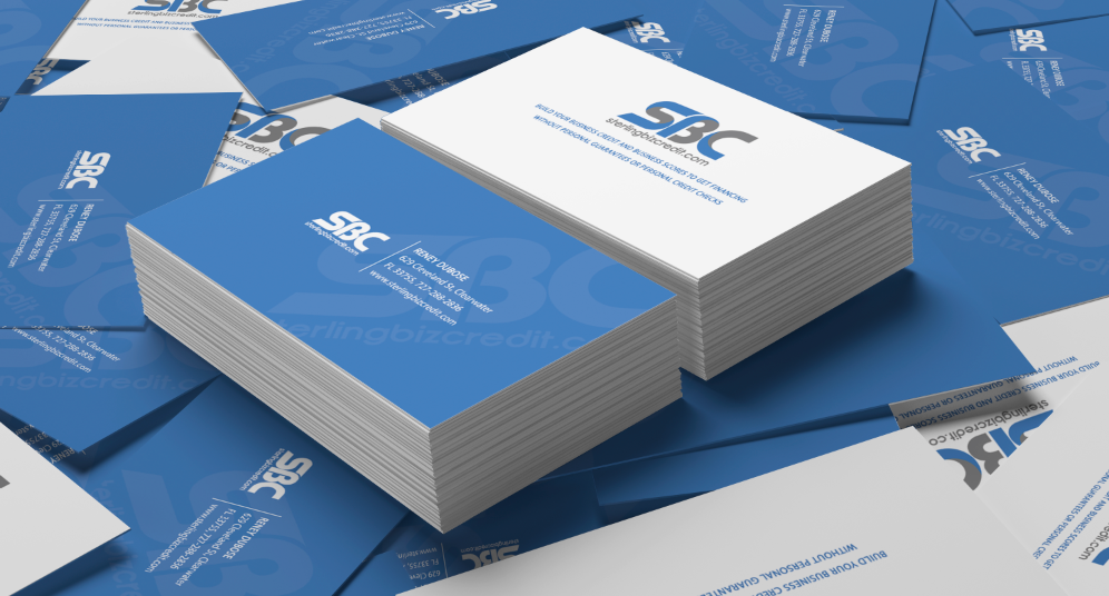 credit company business card design