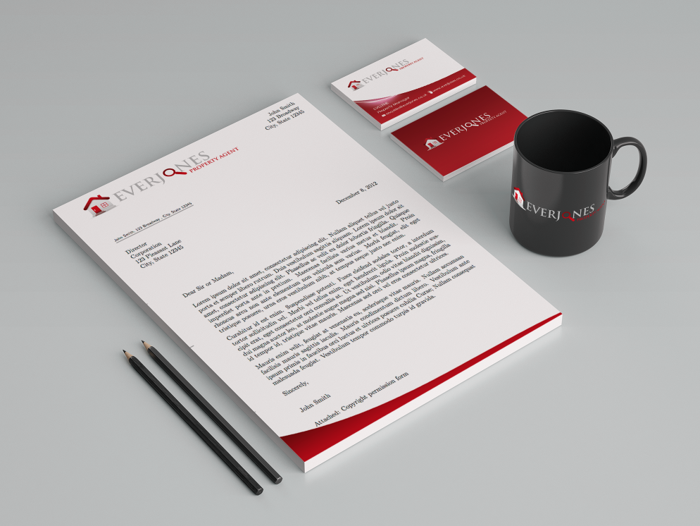 Real Estate Company Logo Design and Stationery Design