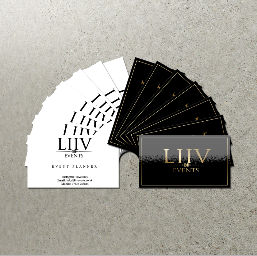 Events Company Business Card Design