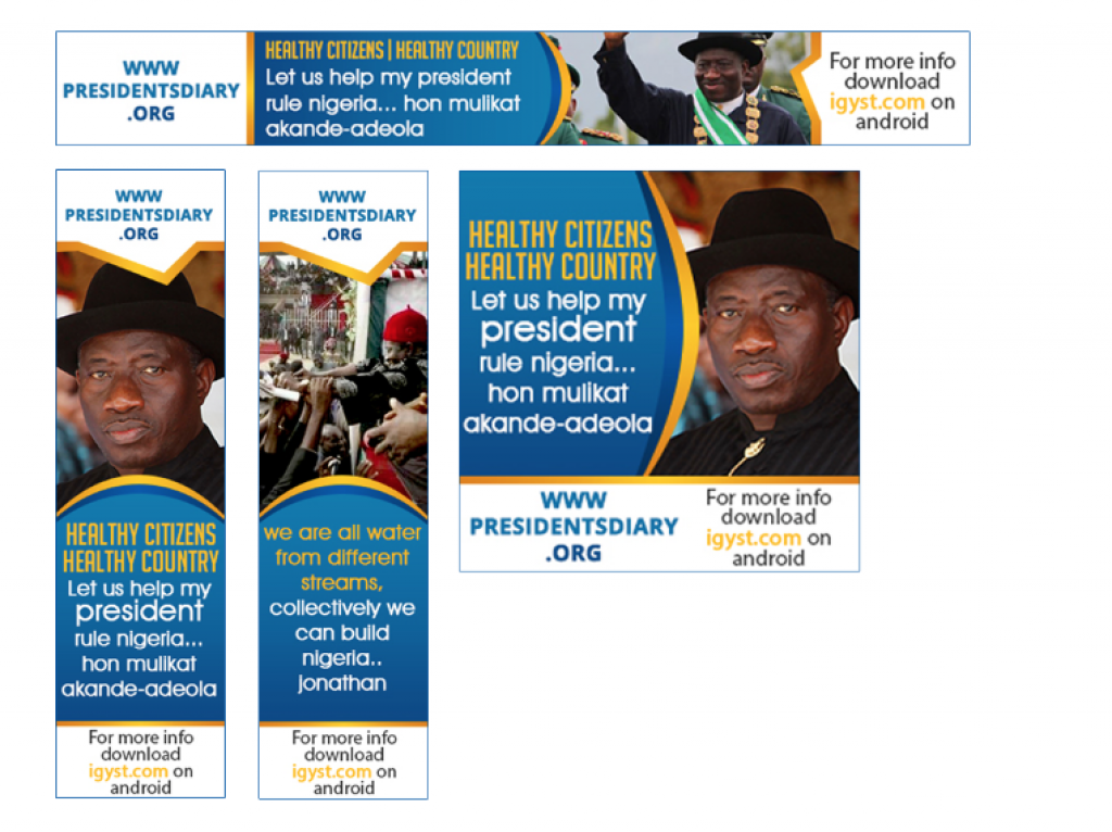 President Goodluck Jonathan Banner Design