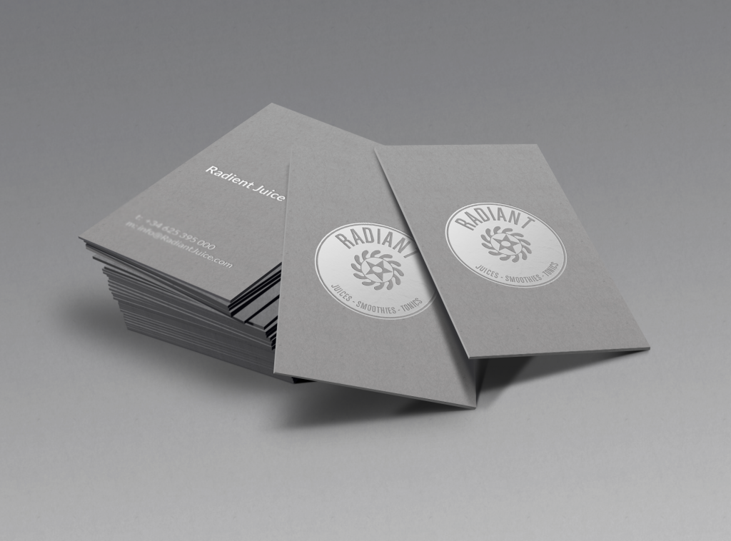 Business Card Design Juice Company