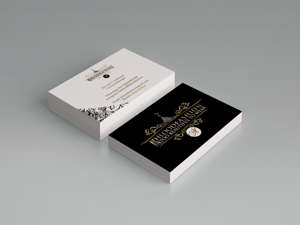 fashion design business card