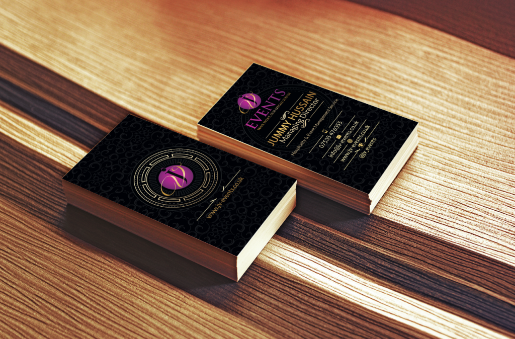 events business card