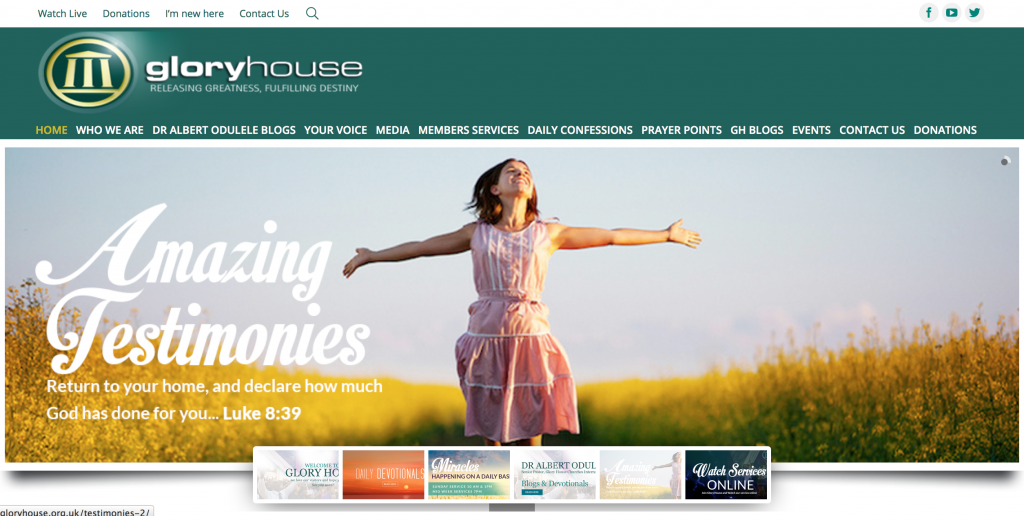 glory house website
