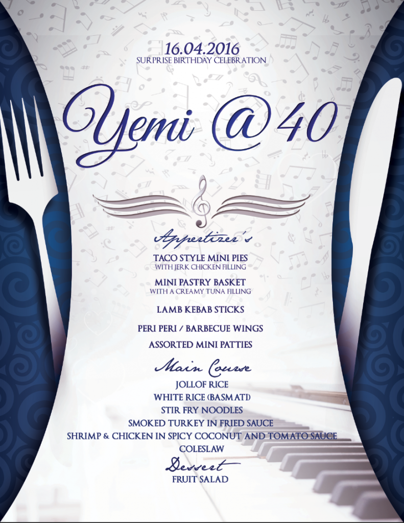 Menu Design